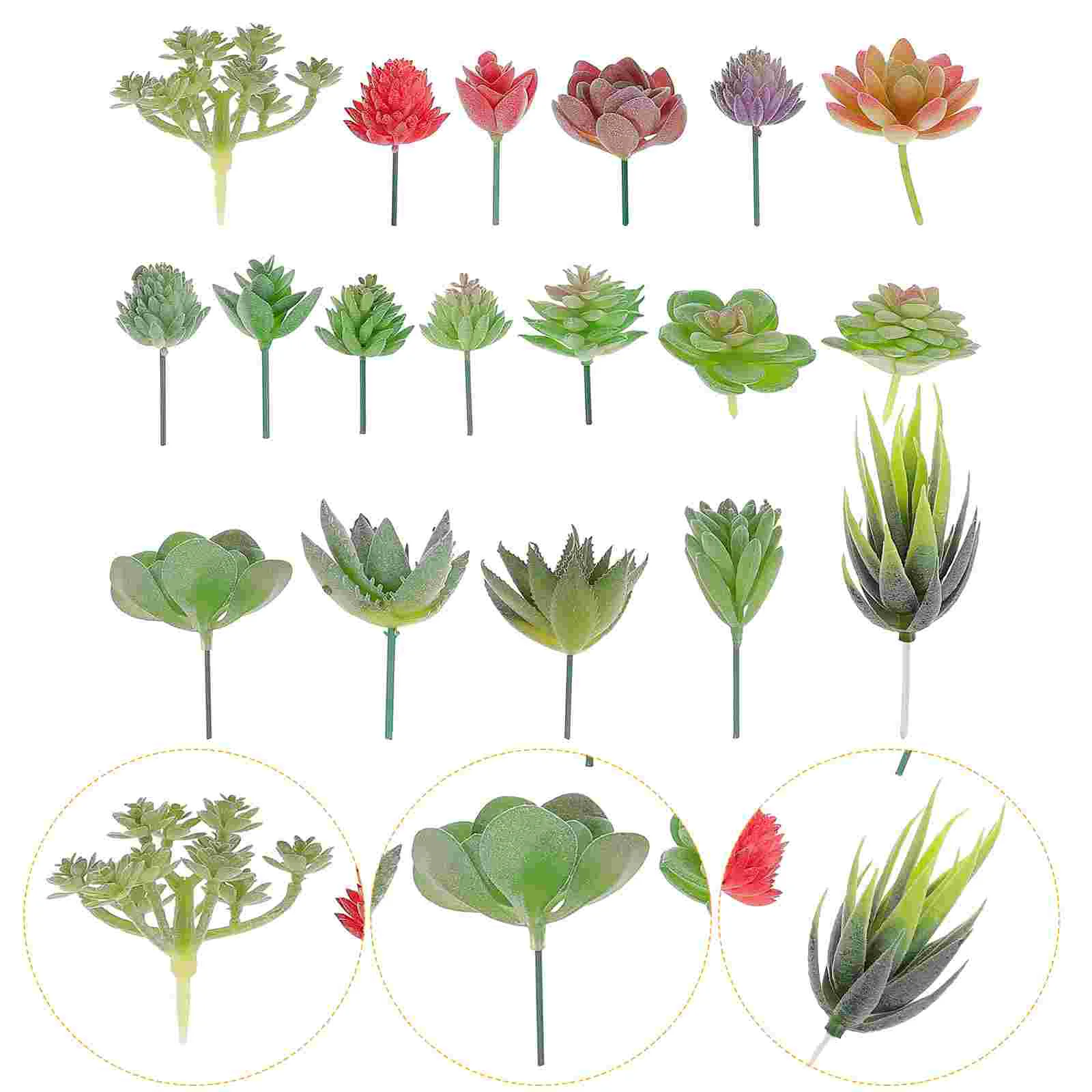 18 Pcs Simulation Succulent Decoration Artificial Grass Fake Plants Faux Unpotted Succulents Decorations
18 Pcs Simulation Succulent Decoration Artificial Grass Fake Plants Faux Unpotted Succulents Decorations