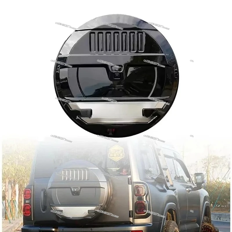 Exterior Modification Mecha Style Spare Tire Cover Rear Tire Protection Shell Accessories for Haval H9 2025
