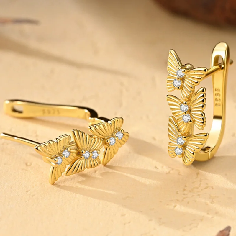 2026 New 925 Sterling Silver Sparkling Golden Autumn Butterfly French Ear Buckle For Women Birthday Anniversary Jewelry Gifts
2026 New 925 Sterling Silver Sparkling Golden Autumn Butterfly French Ear Buckle For Women Birthday Anniversary Jewelry Gifts
