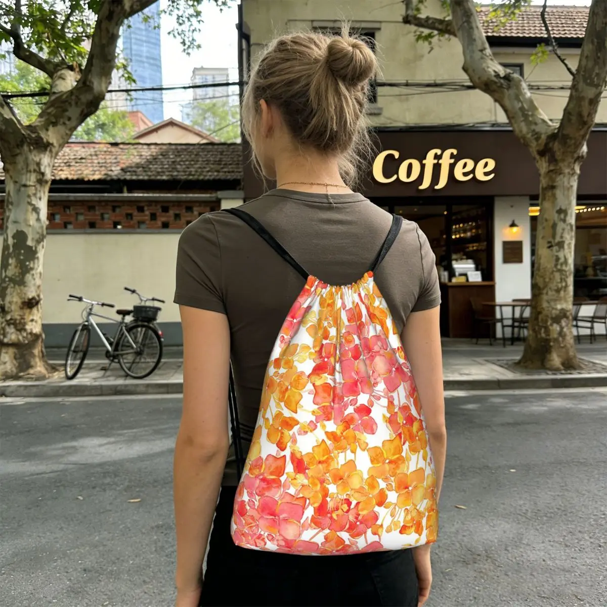 Orange And Yellow Flowers Pattern Backpacks Fashion Drawstring Bags Storage Bag Book Bags for Travel School
Orange And Yellow Flowers Pattern Backpacks Fashion Drawstring Bags Storage Bag Book Bags for Travel School