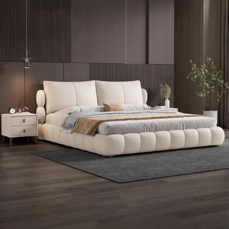 150x200cm Cream Style Puff Luxury Bed Master Bedroom Double Bed Twin Headboard Frames Double Bed Wood Queen Bedroom Furniture
150x200cm Cream Style Puff Luxury Bed Master Bedroom Double Bed Twin Headboard Frames Double Bed Wood Queen Bedroom Furniture
