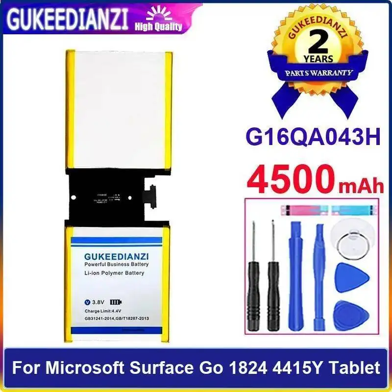 Аккумулятор для планшета Microsoft Surface GO 1824 4415Y, замена премиум-класса 4500 мАч G16QA043H
Аккумулятор для планшета Microsoft Surface GO 1824 4415Y, замена премиум-класса 4500 мАч G16QA043H