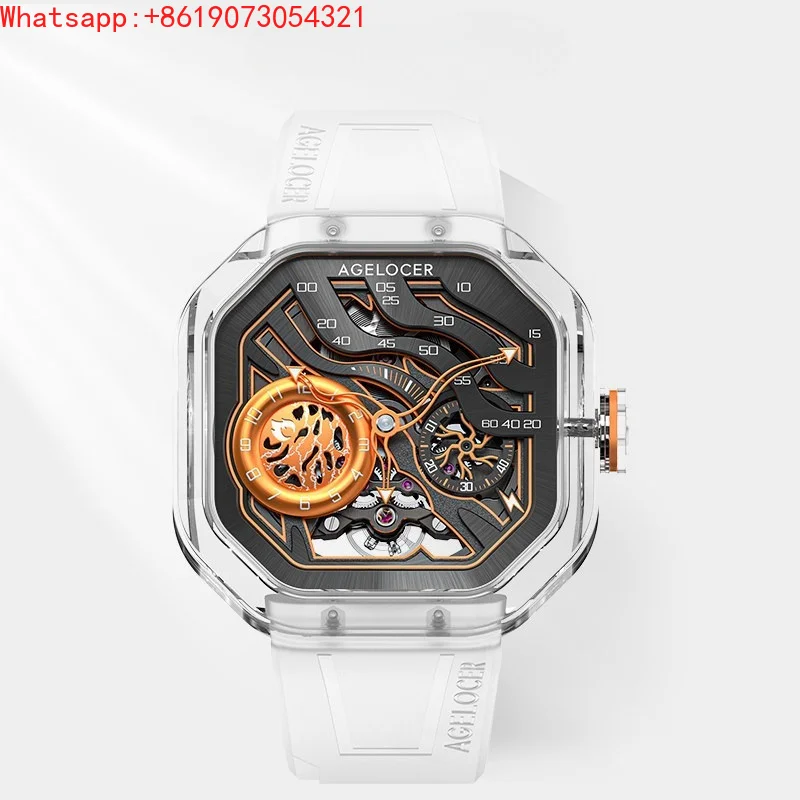 The Great Qin Empire AGELOCER Original Volcano Watch Men's Hollow Mechanical Watch Full Transparent Crystal Case
The Great Qin Empire AGELOCER Original Volcano Watch Men's Hollow Mechanical Watch Full Transparent Crystal Case