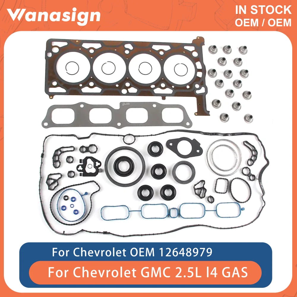 Engine Full Gasket Set Fit 2.5 L For Chevrolet Colorado Buick Cadillac S10 GMC Acadia ATS LCV LKW LCV 2.5L l4 GAS 13-19 12648979
Engine Full Gasket Set Fit 2.5 L For Chevrolet Colorado Buick Cadillac S10 GMC Acadia ATS LCV LKW LCV 2.5L l4 GAS 13-19 12648979