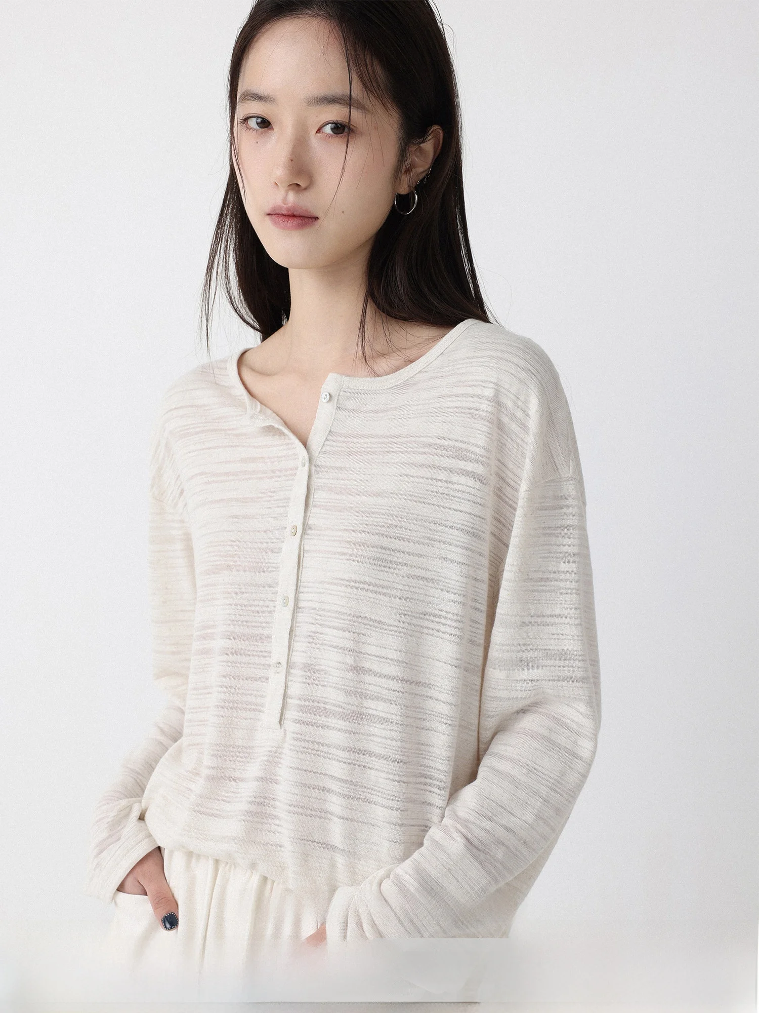 LowCalorie Linen Long Sleeve round Neck Loose Fit T-Shirt Cloud Fuzz Soft Ripple Ladies Daily Style Printed Polyester Fiber
LowCalorie Linen Long Sleeve round Neck Loose Fit T-Shirt Cloud Fuzz Soft Ripple Ladies Daily Style Printed Polyester Fiber