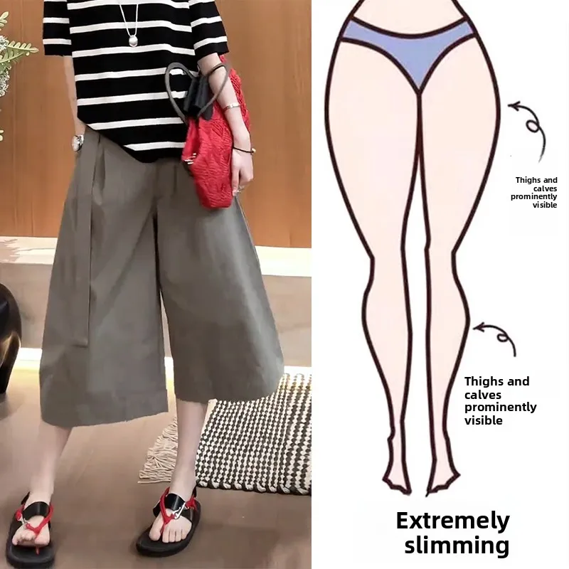 plus Size Women's Wide Leg Seven-Foot Casual Pants High Waist Straight Cut Fashionable Versatile Slimming Summer Fashion
plus Size Women's Wide Leg Seven-Foot Casual Pants High Waist Straight Cut Fashionable Versatile Slimming Summer Fashion