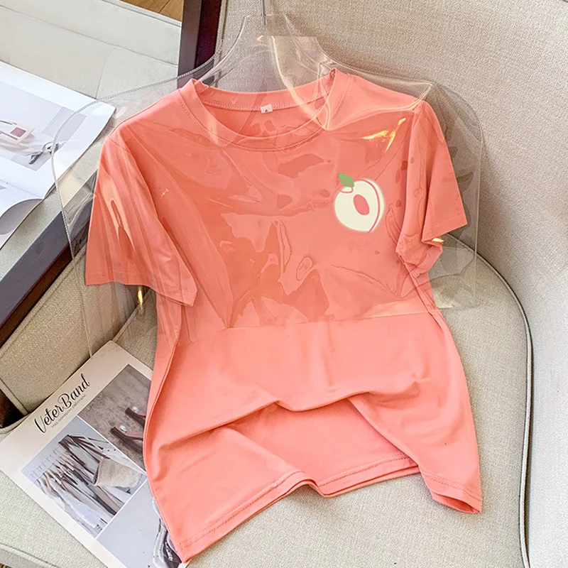 Women's Short Sleeve 2025 Summer New O-neck Loose T-shirt Fashion Simple Harajuku Tops Korean Casual All-match Tees
Women's Short Sleeve 2025 Summer New O-neck Loose T-shirt Fashion Simple Harajuku Tops Korean Casual All-match Tees