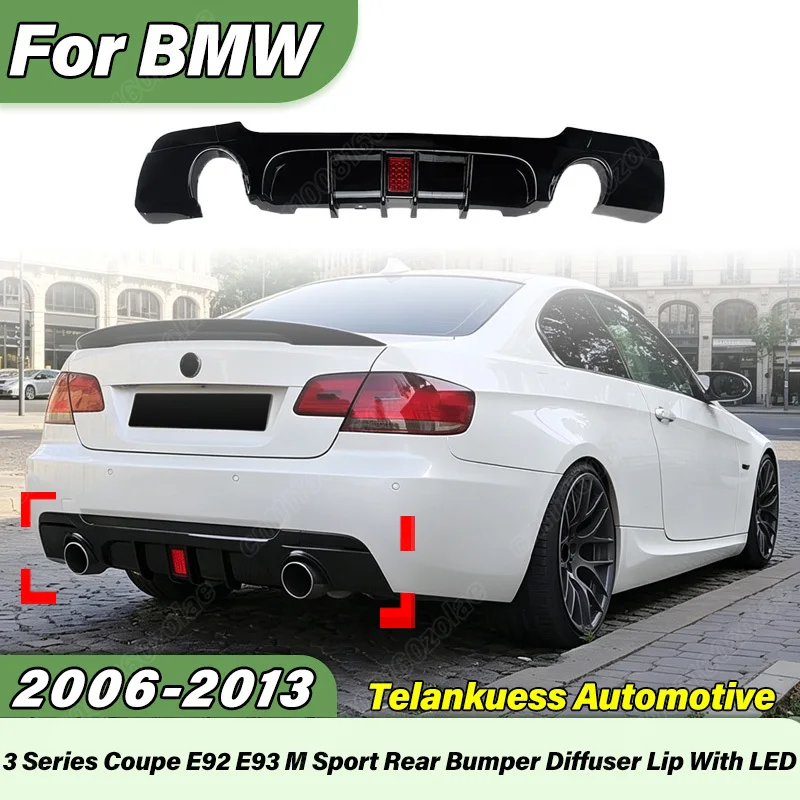 For BMW 3 Series Coupe E92 E93 M Sport 2006 2007 2008 2009 2010 2011 2012 2013 Car Rear Bumper Diffuser Body Modification Kit
For BMW 3 Series Coupe E92 E93 M Sport 2006 2007 2008 2009 2010 2011 2012 2013 Car Rear Bumper Diffuser Body Modification Kit