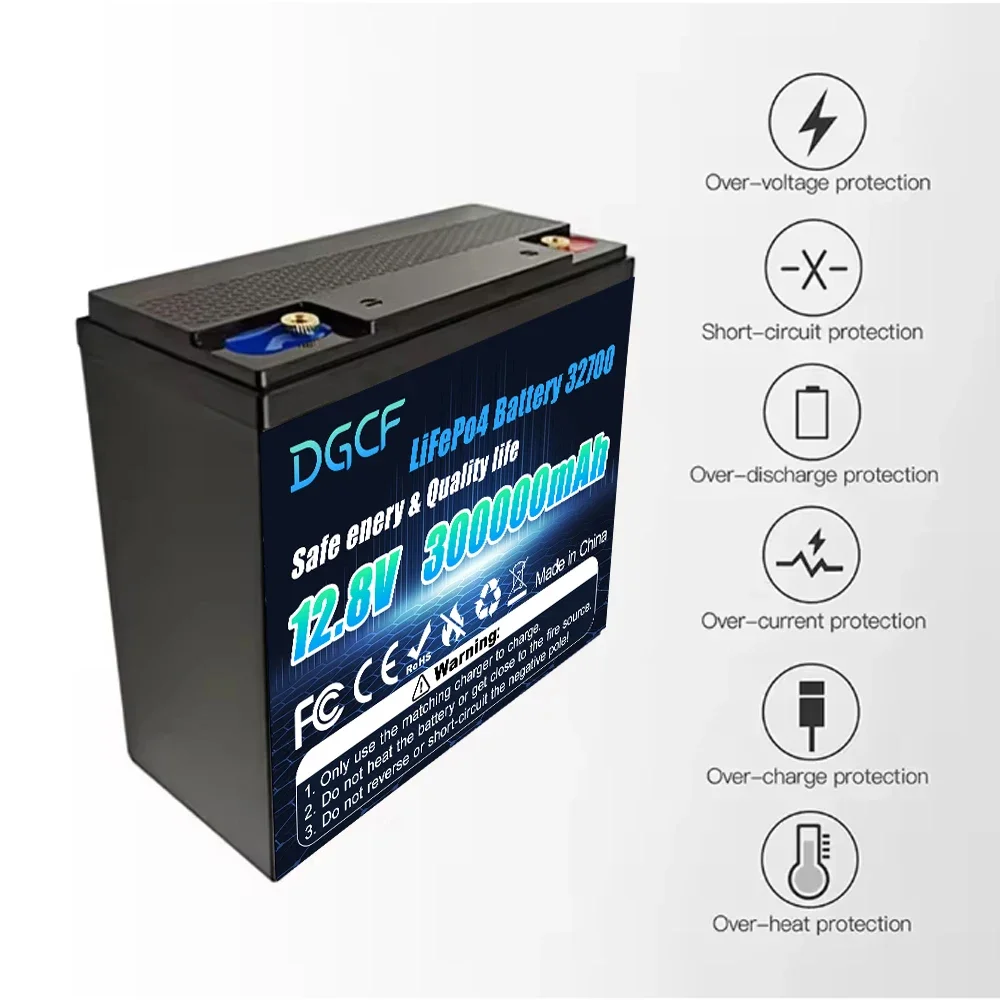New DGCF 12.8V 300AH Lithium Iron Phosphate Battery With BMS Pack Battery 8000 Cycle Travel Vehicle Solar Wind Turbine Camping
New DGCF 12.8V 300AH Lithium Iron Phosphate Battery With BMS Pack Battery 8000 Cycle Travel Vehicle Solar Wind Turbine Camping