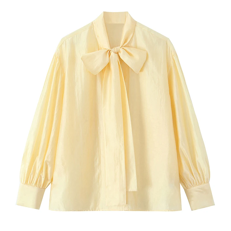 YENKYE 2026 Женская блузка с бантом на воротнике, длинным рукавом, свободного кроя, черно-желтая, весенние топы, повседневные офисные рубашки
YENKYE 2026 Женская блузка с бантом на воротнике, длинным рукавом, свободного кроя, черно-желтая, весенние топы, повседневные офисные рубашки