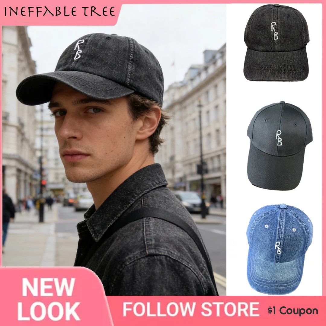 Monogram Baseball Hat for Men Women Retro Washed Denim Peaked Cap Fashion Sun Visors Letter Snapback Caps Bonnet Chapeau Homme
Monogram Baseball Hat for Men Women Retro Washed Denim Peaked Cap Fashion Sun Visors Letter Snapback Caps Bonnet Chapeau Homme