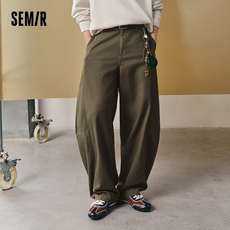 Semir Men Pants Cotton Twill Curved Barrel Leg Loose Summer Casual Style Long Trousers Essential Daily Wear 2026
Semir Men Pants Cotton Twill Curved Barrel Leg Loose Summer Casual Style Long Trousers Essential Daily Wear 2026