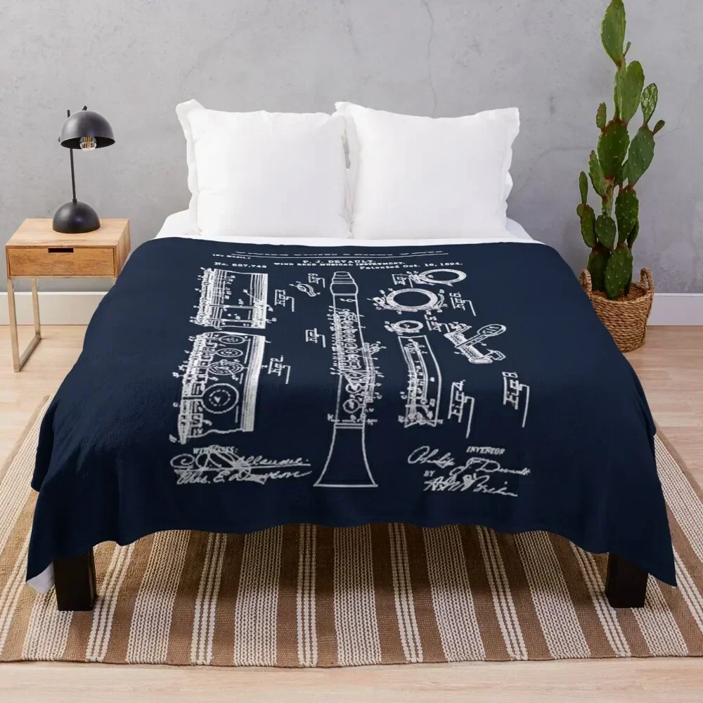 Clarinet Patent White Throw Blanket All Weather Soft Throw Blanket for Sofa
Clarinet Patent White Throw Blanket All Weather Soft Throw Blanket for Sofa