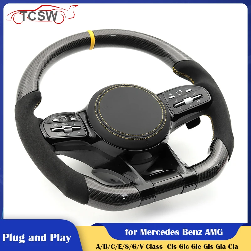 Carbon Car Steering Wheel for Mercedes Benz AMG c190 W117 W166 W177 S500 G500 W205 W213 W216 W463 W212 G55 W217 W218 W222 W253
Carbon Car Steering Wheel for Mercedes Benz AMG c190 W117 W166 W177 S500 G500 W205 W213 W216 W463 W212 G55 W217 W218 W222 W253