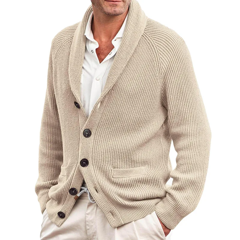 Men's Cardigan Turn-down Collar Long Sleeve Knit Coat Autumn Winter New Sweater Coat Men Casual Straight Single-Breasted Sweater
Men's Cardigan Turn-down Collar Long Sleeve Knit Coat Autumn Winter New Sweater Coat Men Casual Straight Single-Breasted Sweater