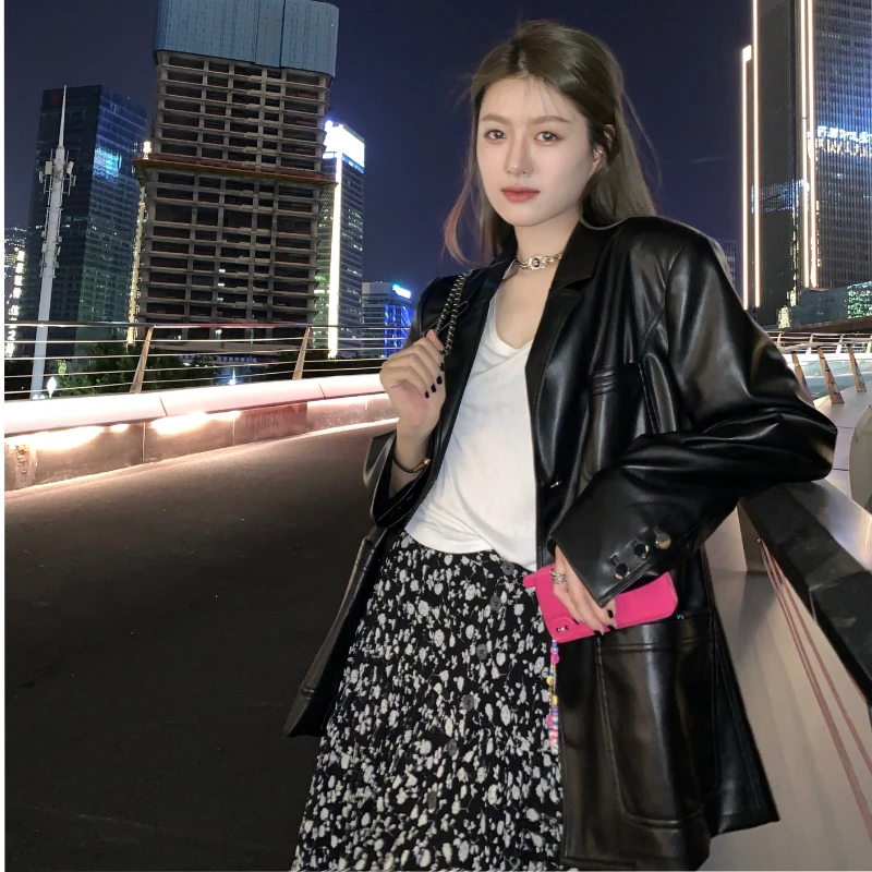 Autumn Genuine Leather Coat Women Clothes Real Sheepskin Leather Jacket Korean Fashion Casual Coats and Jackets Chaqueta Zm1487
Autumn Genuine Leather Coat Women Clothes Real Sheepskin Leather Jacket Korean Fashion Casual Coats and Jackets Chaqueta Zm1487