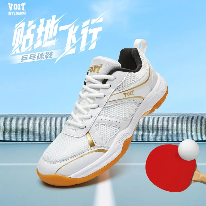 Men's and Women's Table Tennis Shoes Competition Training Sports Shoes Non-slip Tennis Shoes Breathable Badminton Shoe
Men's and Women's Table Tennis Shoes Competition Training Sports Shoes Non-slip Tennis Shoes Breathable Badminton Shoe