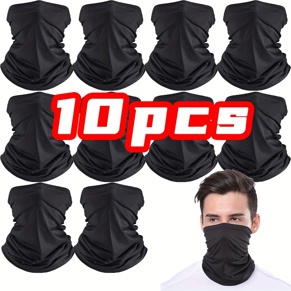 10 black neck gaiters—a versatile bulk pack of face masks designed for outdoor sports groups, including cycling, skiing,
10 black neck gaiters—a versatile bulk pack of face masks designed for outdoor sports groups, including cycling, skiing,