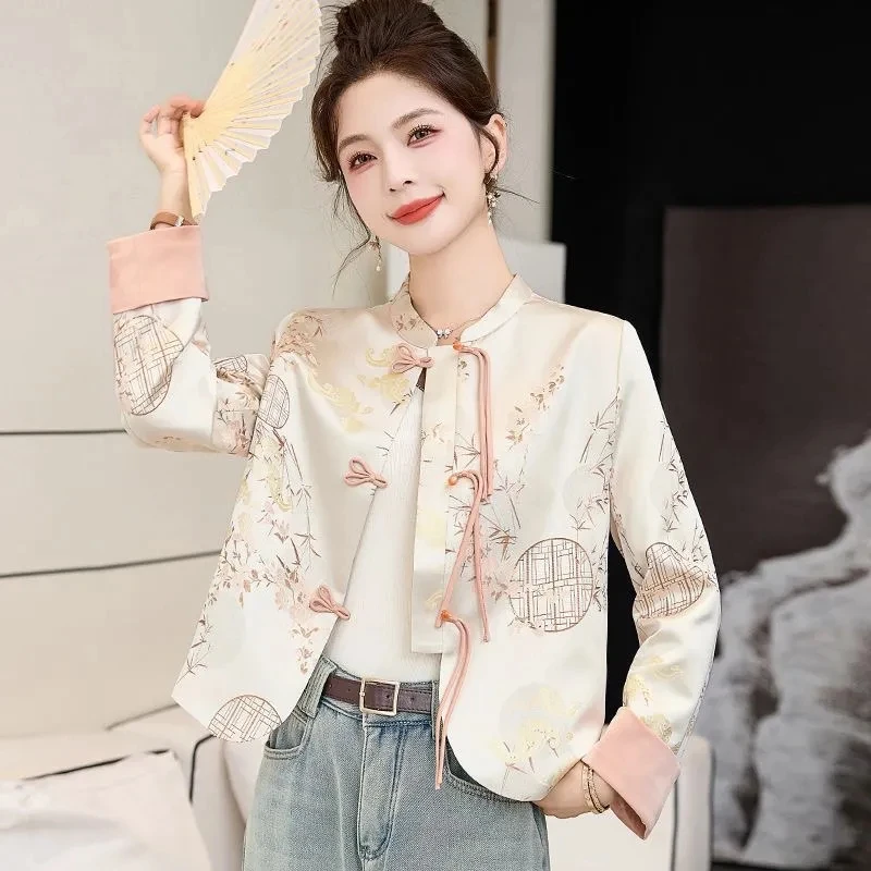 Women's Leisure Jacket 2026 Spring Autumn Retro Printing Be All-match Lady Outerwear Fashion Chinese Style Ladies Short Coat
Women's Leisure Jacket 2026 Spring Autumn Retro Printing Be All-match Lady Outerwear Fashion Chinese Style Ladies Short Coat