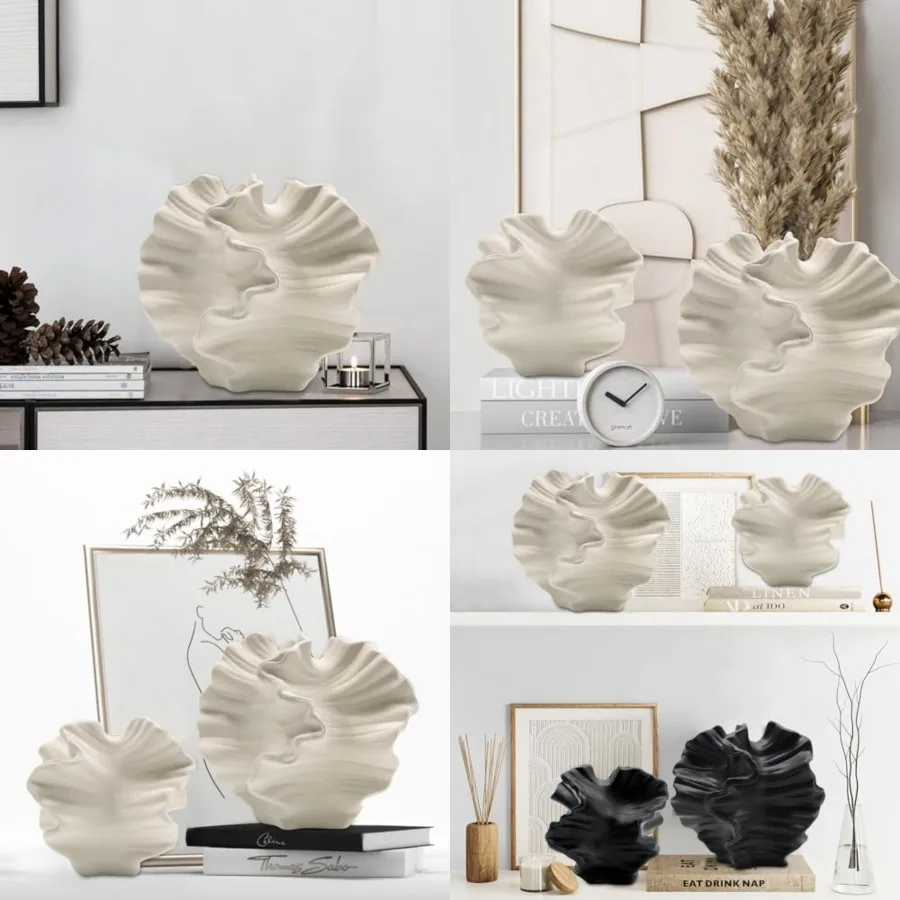 Ceramic Vase - Set of 2 for Home Decor, Pampas Vases Minimalist Nordic Boho Style for Modern Farmhouse Decor, Living Room Kitch
Ceramic Vase - Set of 2 for Home Decor, Pampas Vases Minimalist Nordic Boho Style for Modern Farmhouse Decor, Living Room Kitch