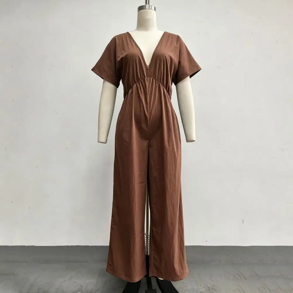 Women Jumpsuit Comfortable Jumpsuit Women Women’s V Neck Jumpsuit Short Sleeve Romper with Pockets Loose Wide Leg for Vacation
Women Jumpsuit Comfortable Jumpsuit Women Women’s V Neck Jumpsuit Short Sleeve Romper with Pockets Loose Wide Leg for Vacation