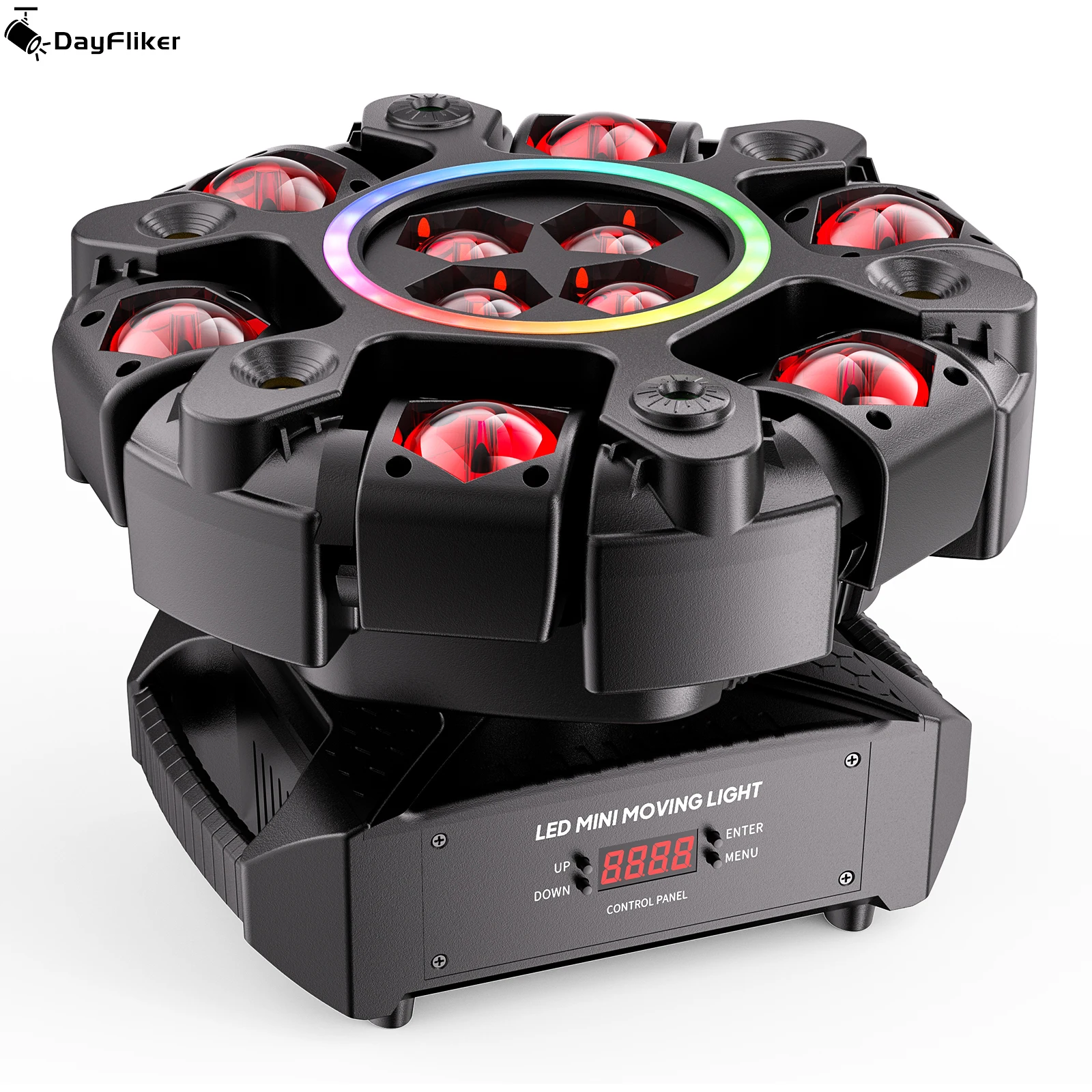DayFlicker 180W RGBW Moving Head Light Strobe 1-20Hz DMX512 26CH Sound Activation for DJ Performance Stages Music Bars Wedding 
DayFlicker 180W RGBW Moving Head Light Strobe 1-20Hz DMX512 26CH Sound Activation for DJ Performance Stages Music Bars Wedding
