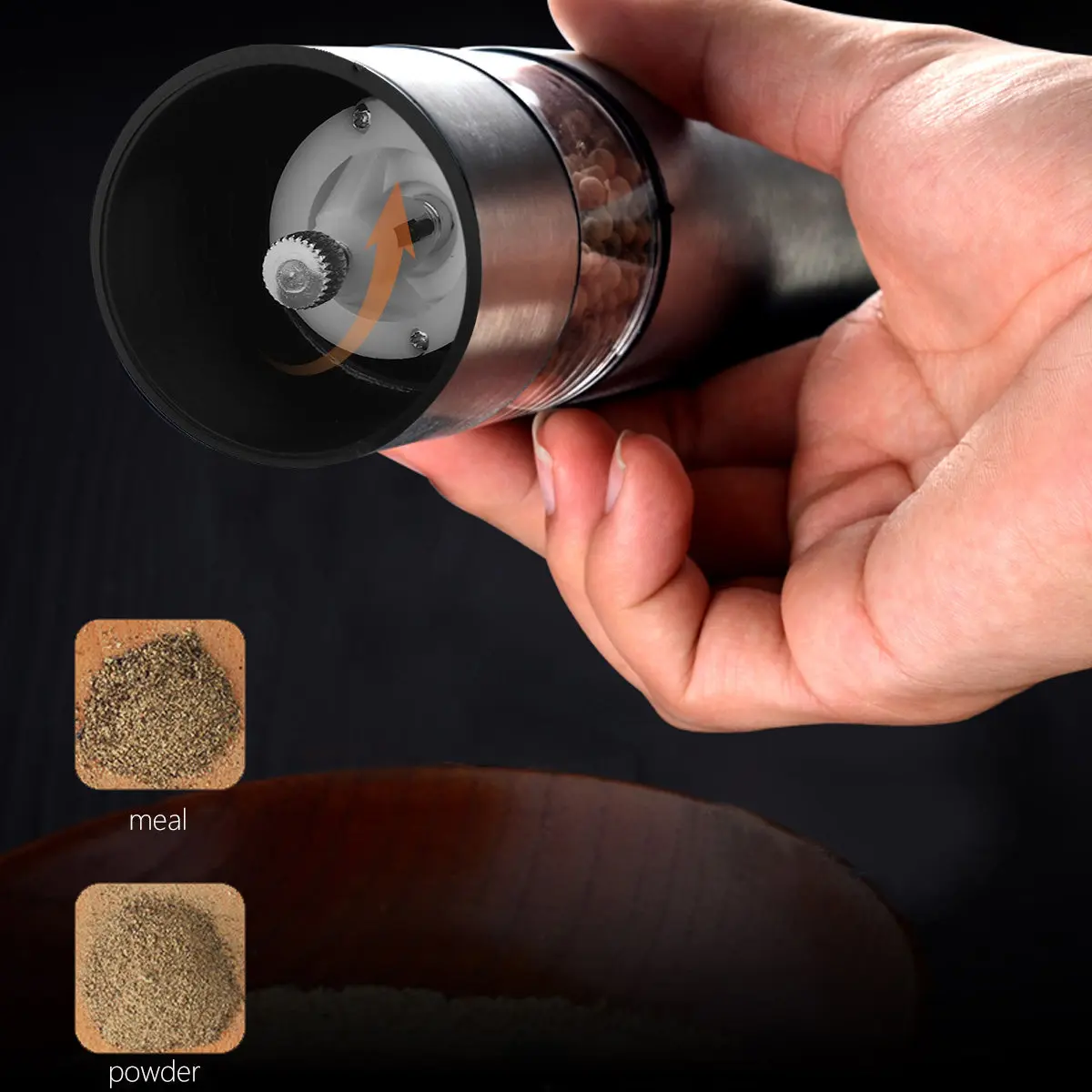 2Pcs Pepper Mill Tool Electric Stainless Steel Multi-Purpose Grinder for Home Kitchen Restaurant Flat Tip Pointed Tip
2Pcs Pepper Mill Tool Electric Stainless Steel Multi-Purpose Grinder for Home Kitchen Restaurant Flat Tip Pointed Tip