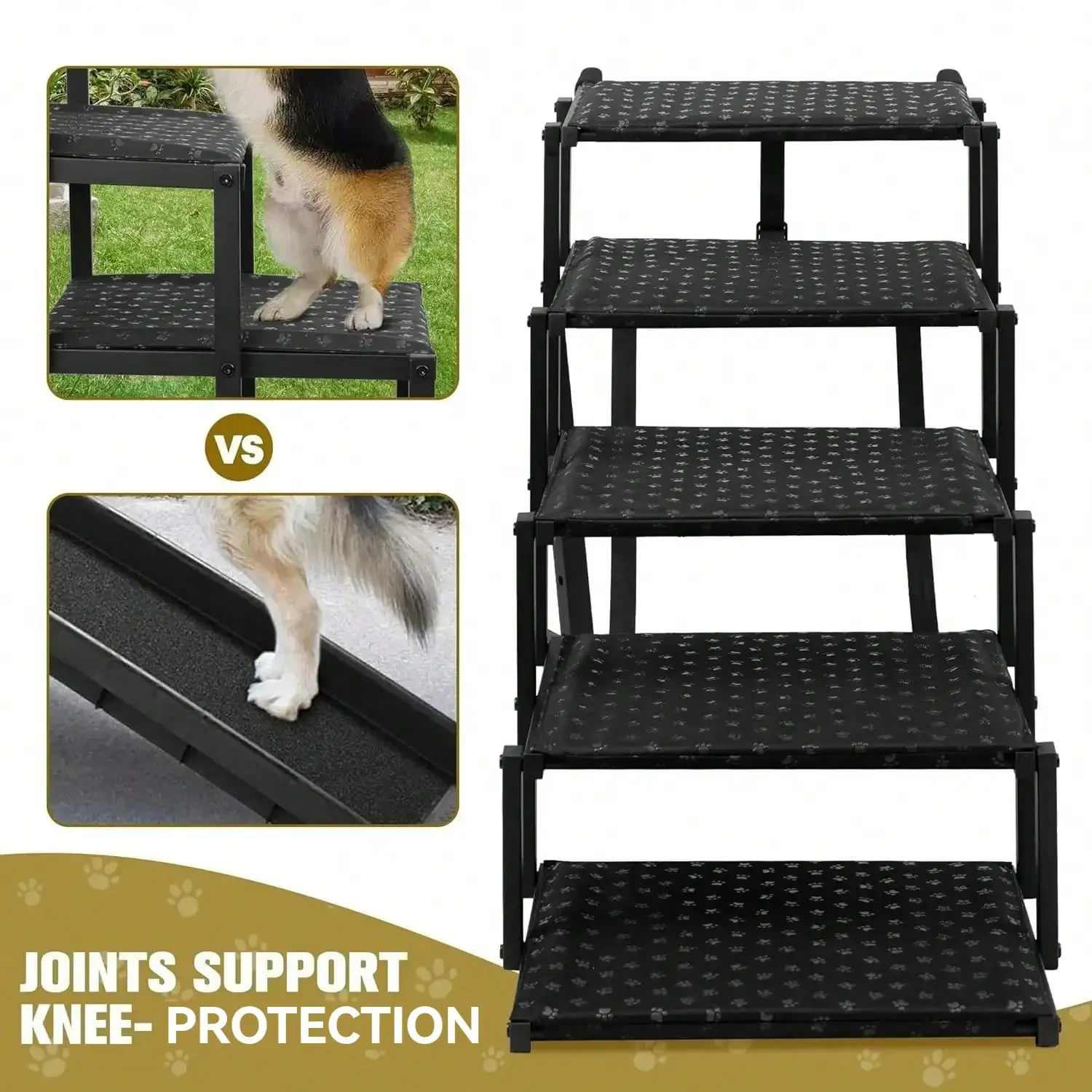 Dog Ramps for Cars, Portable Folding Dog Stairs for Cars, SUV, Trucks, Lightweight Pet Ramp for Large Dogs with Non-Slip Surface
Dog Ramps for Cars, Portable Folding Dog Stairs for Cars, SUV, Trucks, Lightweight Pet Ramp for Large Dogs with Non-Slip Surface