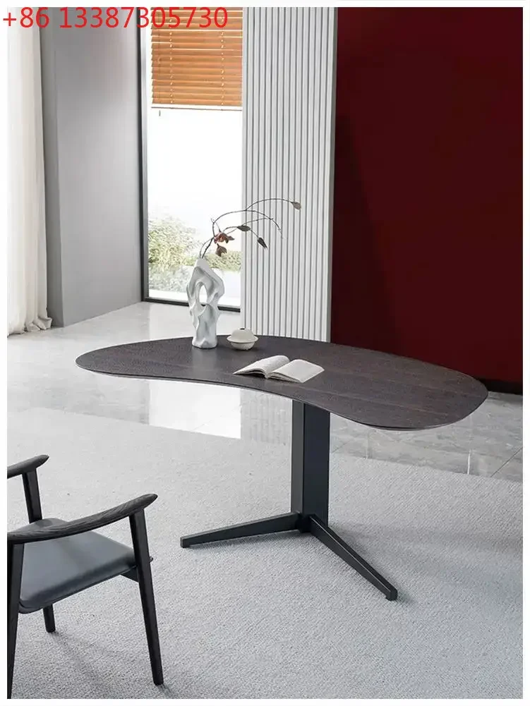 Designer mid-island Italian minimalist solid wood writing desk smoked wood office deskG4567
Designer mid-island Italian minimalist solid wood writing desk smoked wood office deskG4567