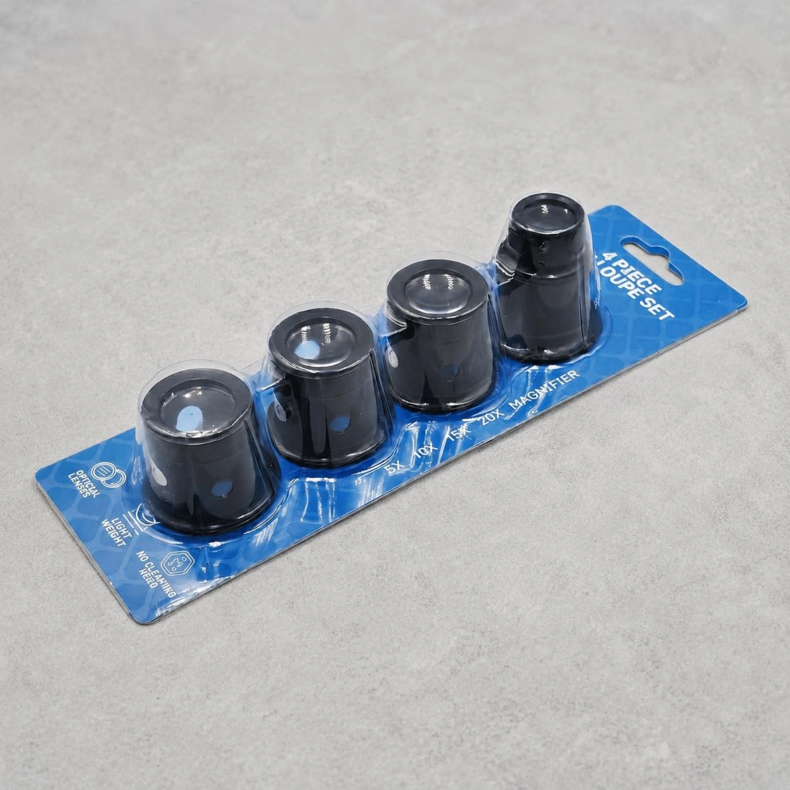 4 Pieces Magnifier Set Black Jeweler's Loupe 10x Magnifier Plastic Handheld Eye Loupe Clear Lens
4 Pieces Magnifier Set Black Jeweler's Loupe 10x Magnifier Plastic Handheld Eye Loupe Clear Lens