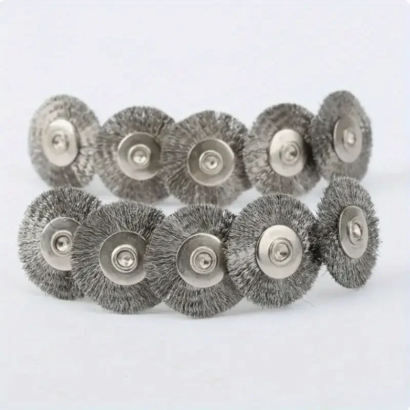 15-Piece rotary tool wire wheel brush, 3mm handle drill non-electric polishing wheel, metal surface polishing accessories
15-Piece rotary tool wire wheel brush, 3mm handle drill non-electric polishing wheel, metal surface polishing accessories