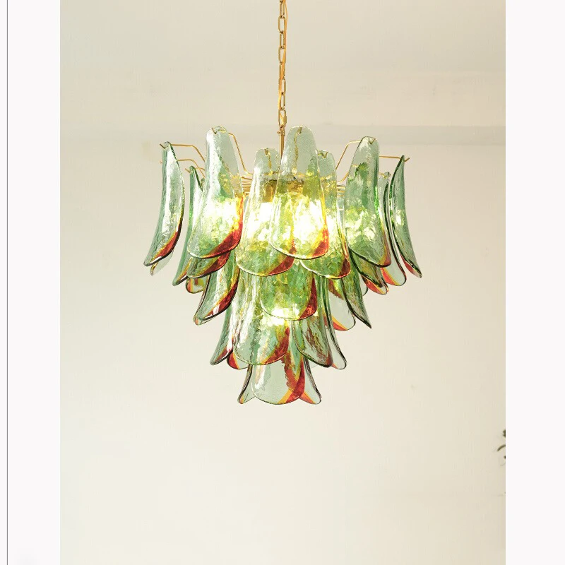 French Art Deco -Green Red Glass rectangle round Ceiling Chandeliers,Lustre Luminaire Lampen for Living Room and Dining room
French Art Deco -Green Red Glass rectangle round Ceiling Chandeliers,Lustre Luminaire Lampen for Living Room and Dining room
