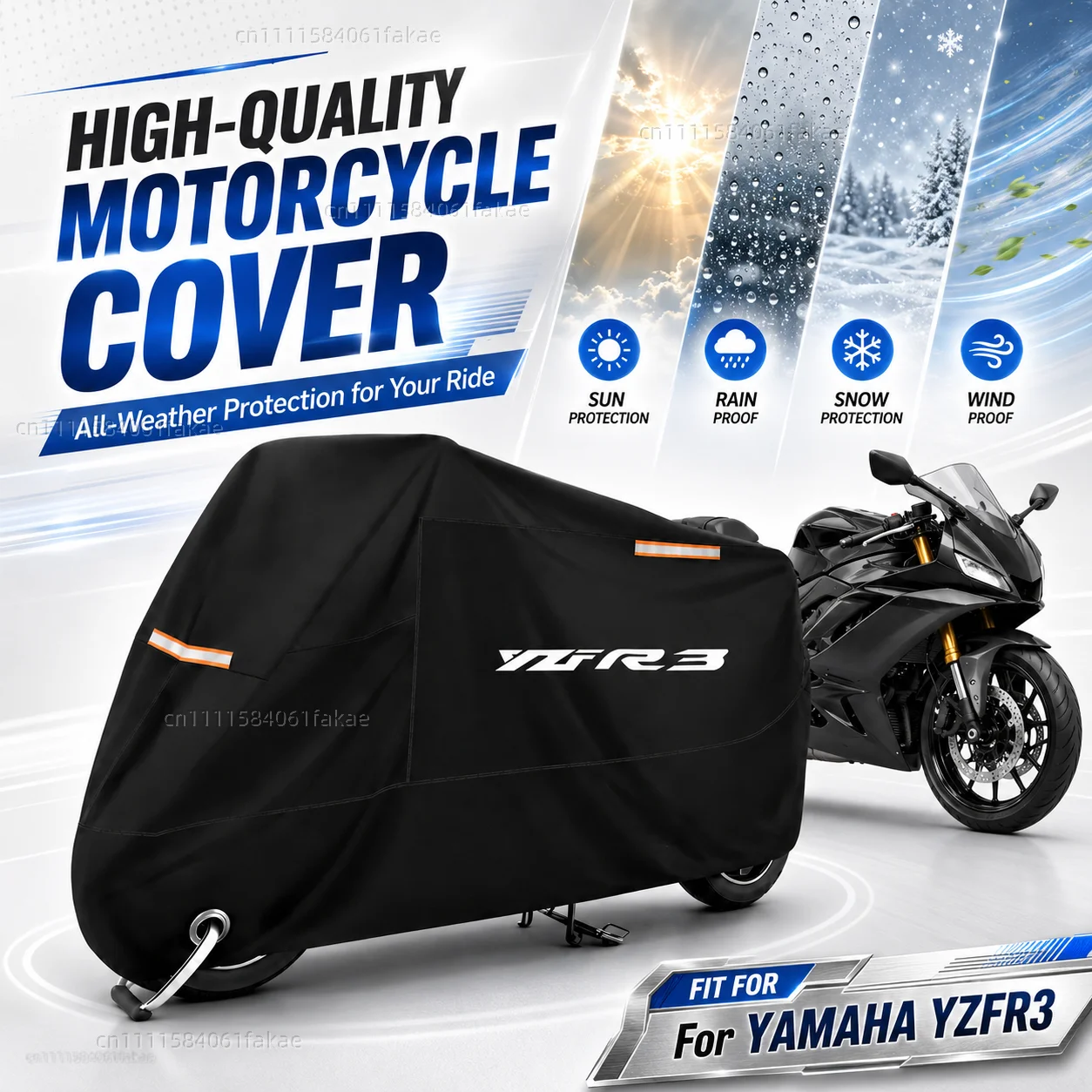 Motorcycle Cover Waterproof Outdoor All Season Dustproof UV Protective Moto Scooter Rain Cover For YAMAHA YZFR3 YZF-R3 YZF R3
Motorcycle Cover Waterproof Outdoor All Season Dustproof UV Protective Moto Scooter Rain Cover For YAMAHA YZFR3 YZF-R3 YZF R3