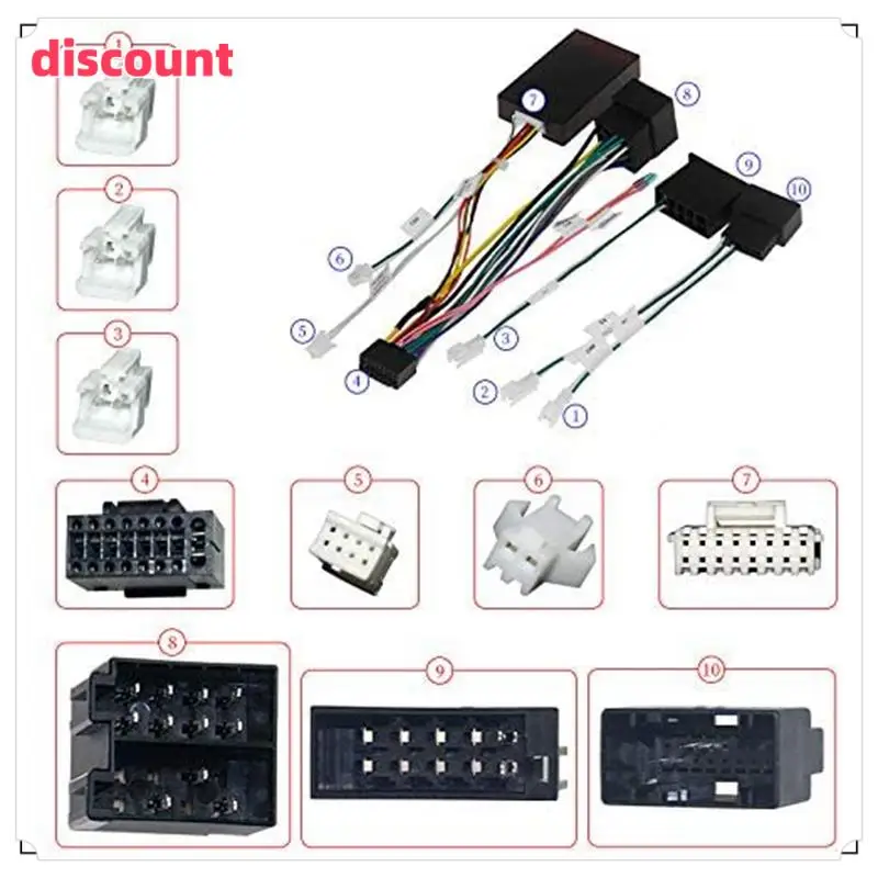 Excellent-Car Audio 16PIN Power Cord Adapter Audio Harness With Canbus Box For Mercedes-Benz W209 2002-2006 W203 2001-2004
Excellent-Car Audio 16PIN Power Cord Adapter Audio Harness With Canbus Box For Mercedes-Benz W209 2002-2006 W203 2001-2004
