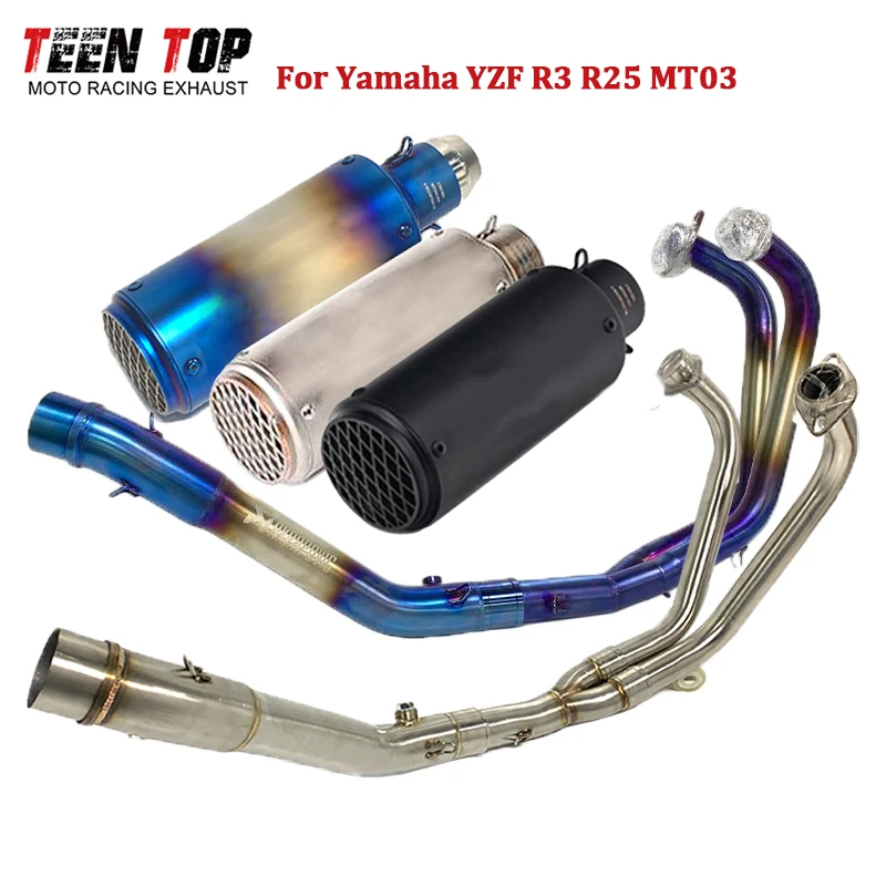 Motorcycle Exhaust System For YAMAHA MT03 R3 R25 Exhaust Muffler MT-03 Exhaust Elbow 51mm Escape Moto Silencieux Stainless Steel
Motorcycle Exhaust System For YAMAHA MT03 R3 R25 Exhaust Muffler MT-03 Exhaust Elbow 51mm Escape Moto Silencieux Stainless Steel