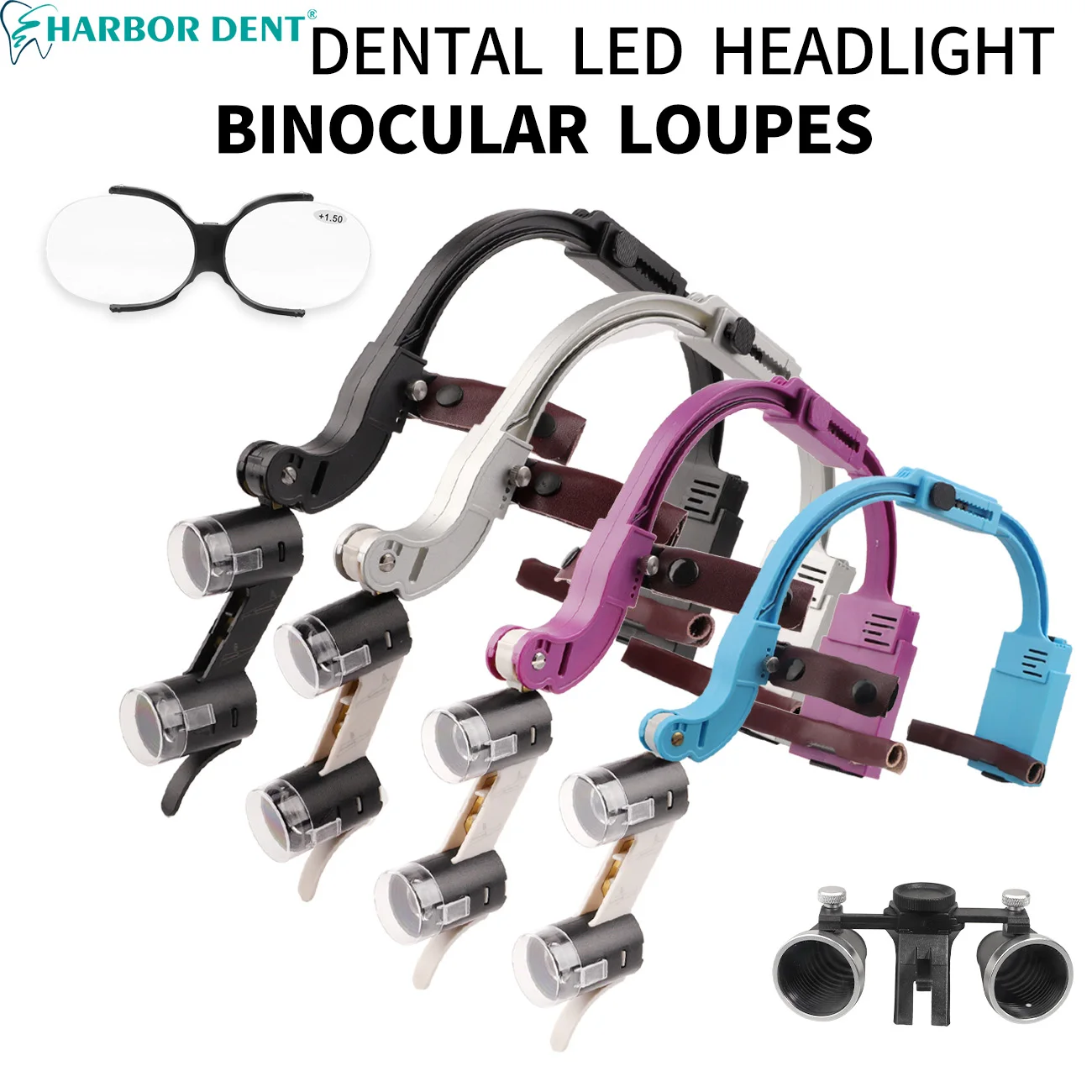 Dental Loupes LED Head Light Lamp 2.5X 3.5X Magnification Binocular Dentistry Surgical Magnifier With Comfortable Headband
Dental Loupes LED Head Light Lamp 2.5X 3.5X Magnification Binocular Dentistry Surgical Magnifier With Comfortable Headband