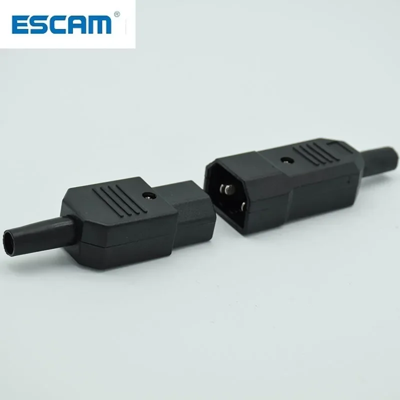 10A 250V 3 pin AC Rewirable Power Connector Black female&male Plug Straight Cable Plug Connector IEC Socket
10A 250V 3 pin AC Rewirable Power Connector Black female&male Plug Straight Cable Plug Connector IEC Socket