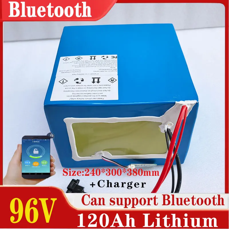 Lithium Ion Battery 96v 120ah Li Ion Bluetooth BMS APP For 5000W Motor Robot Scooter Bike Motorcycle AGV Bike + 10A Charger
Lithium Ion Battery 96v 120ah Li Ion Bluetooth BMS APP For 5000W Motor Robot Scooter Bike Motorcycle AGV Bike + 10A Charger