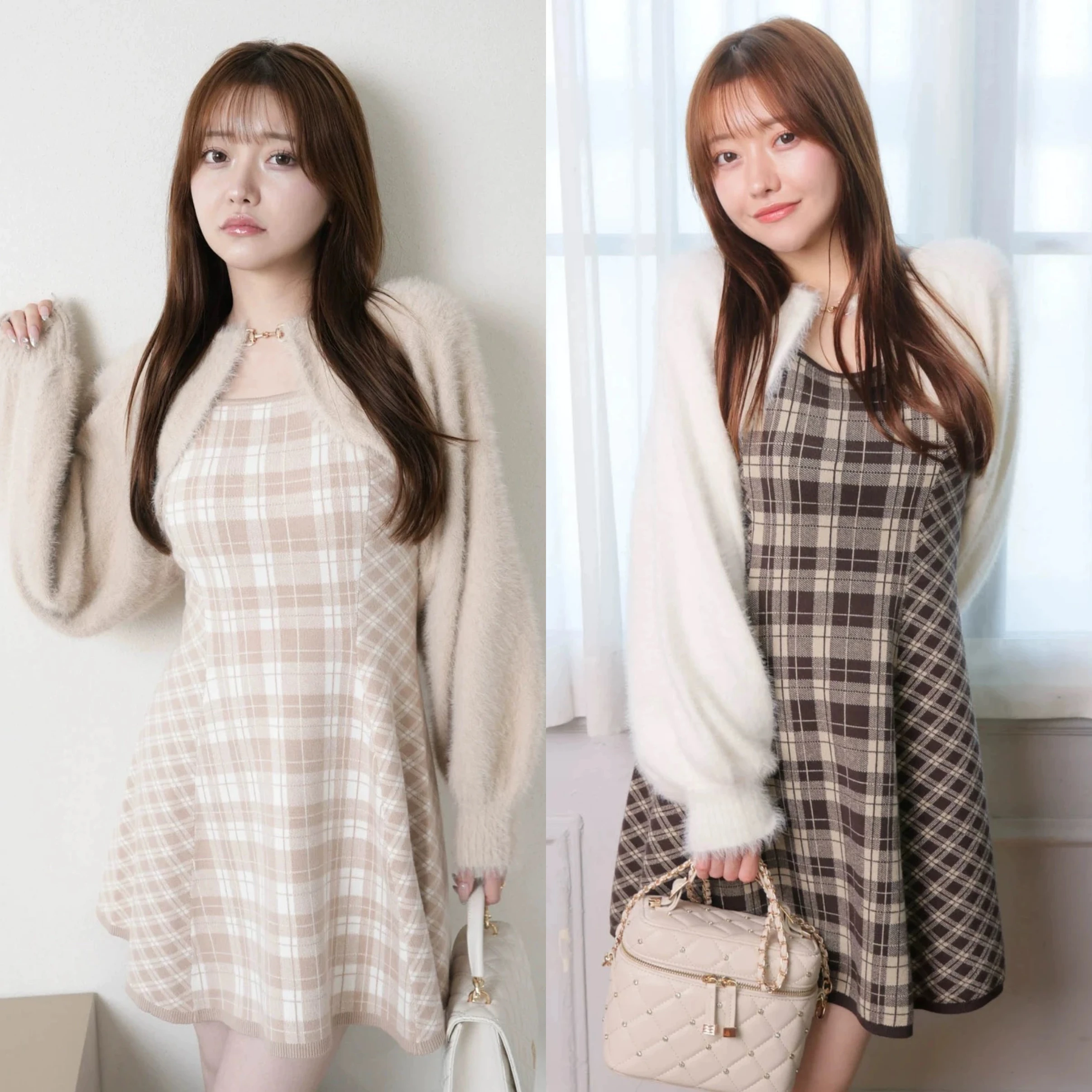 LIPSERVICE Japanese Sle Plaid Long Sve Velvet Soft Dr Two-Piece Set Waist-Cinching Splicing Ensemble for Teens
LIPSERVICE Japanese Sle Plaid Long Sve Velvet Soft Dr Two-Piece Set Waist-Cinching Splicing Ensemble for Teens