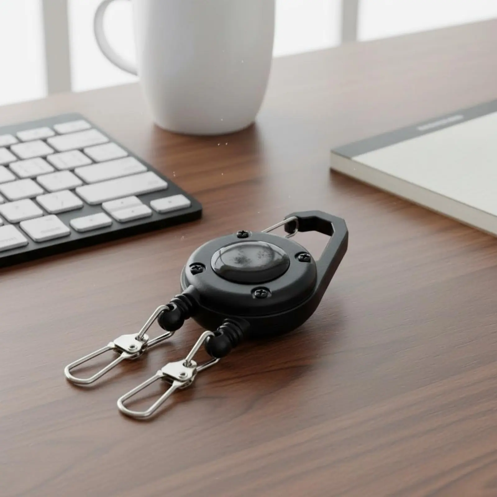 Retractable Badge Clip Long-Lasting Double Hook Lanyard Reel Office Accessory
Retractable Badge Clip Long-Lasting Double Hook Lanyard Reel Office Accessory