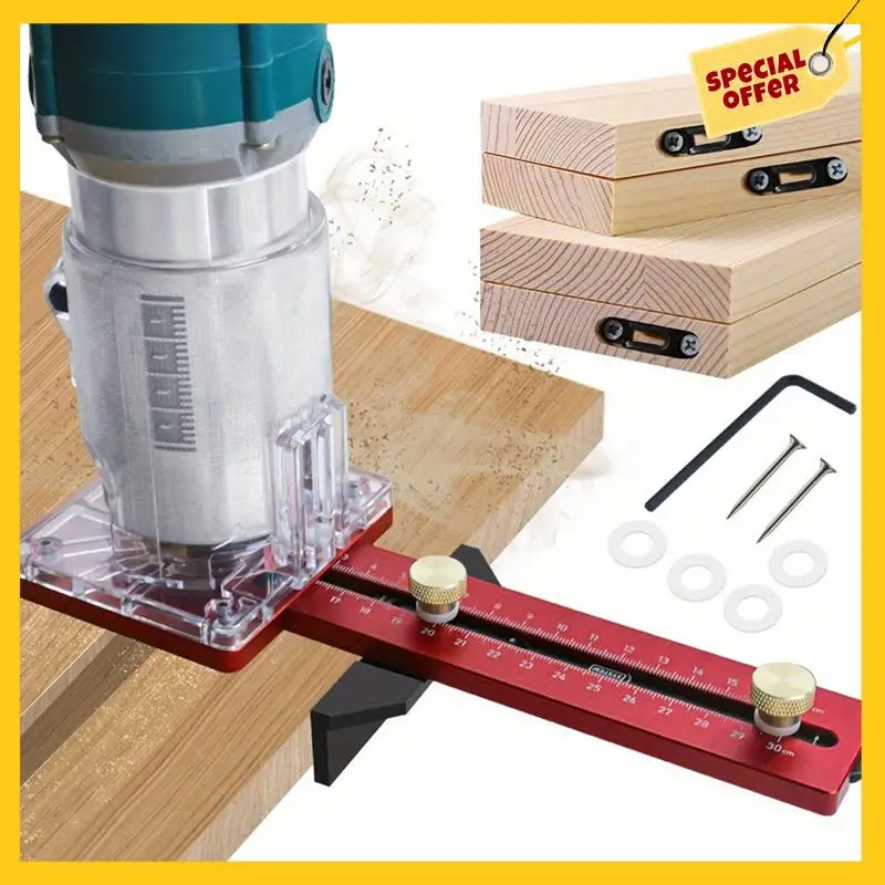 ABCY-Woodworking Circle Cutting Jig,Router Slotting Base W/Adjustable Extension Rod Support For Electric Wood Milling Guide
ABCY-Woodworking Circle Cutting Jig,Router Slotting Base W/Adjustable Extension Rod Support For Electric Wood Milling Guide
