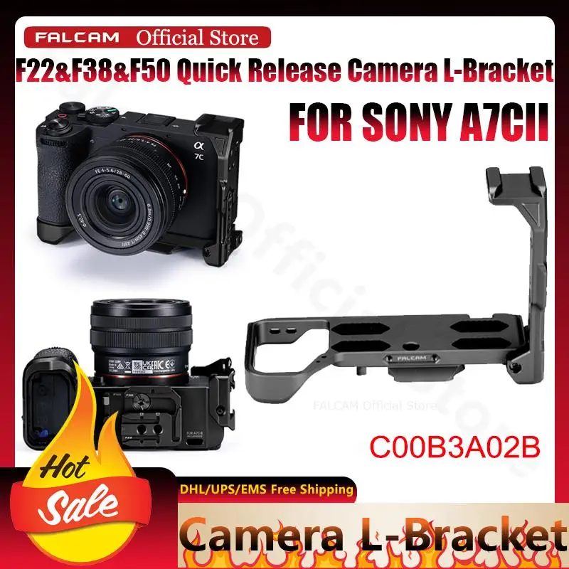 Falcam Official F22&F38&F50 Quick Release Camera L-Bracket Black FOR SONY A7CII Quick Assembly Anti-scratch Effortless Switch
Falcam Official F22&F38&F50 Quick Release Camera L-Bracket Black FOR SONY A7CII Quick Assembly Anti-scratch Effortless Switch