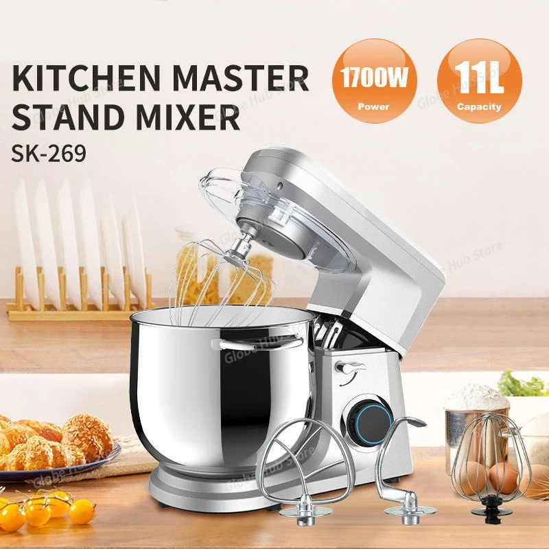 Household Electric Dough Mixer, Household Kneading Machine, 11L Chef's Machine, Fully Automatic Egg Beater, Food Processor
Household Electric Dough Mixer, Household Kneading Machine, 11L Chef's Machine, Fully Automatic Egg Beater, Food Processor