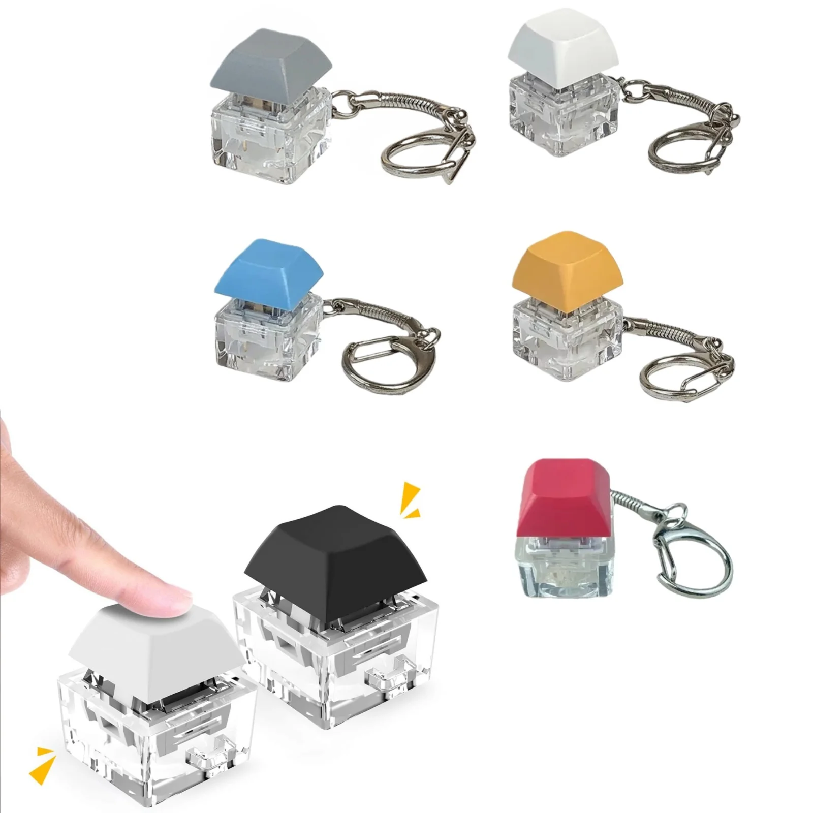 6/12 шт. Клавиатурные кнопки-кликеры, игрушка-антистресс, портативный брелок, для взрослых, для офиса, для снятия стресса, забавный гаджет для снятия напряжения на кончиках пальцев
6/12 шт. Клавиатурные кнопки-кликеры, игрушка-антистресс, портативный брелок, для взрослых, для офиса, для снятия стресса, забавный гаджет для снятия напряжения на кончиках пальцев