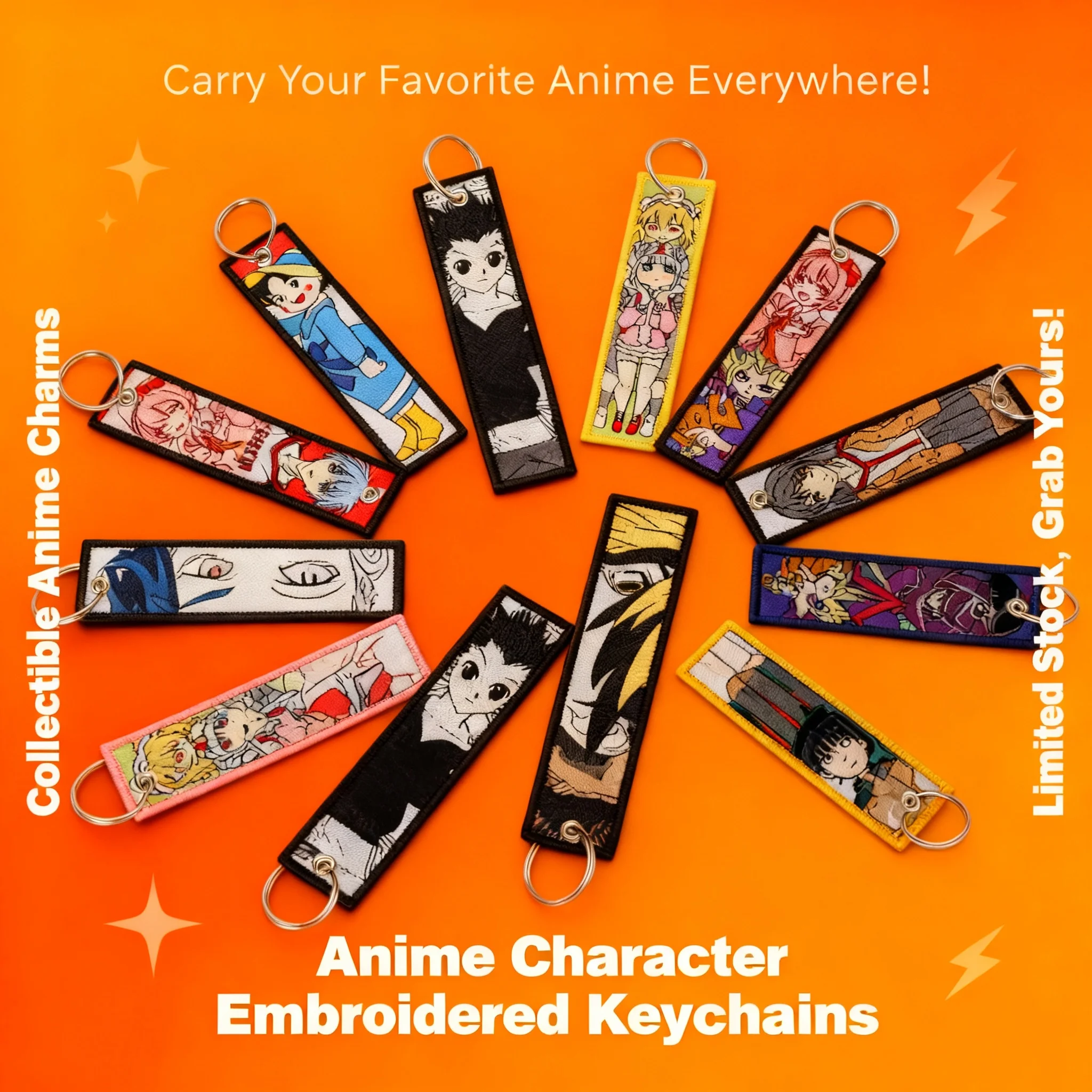 Japanese Anime Embroidery Motorcycle Keychain Key Ring Custom Car Key Tag Holder Keyholder Accessories
Japanese Anime Embroidery Motorcycle Keychain Key Ring Custom Car Key Tag Holder Keyholder Accessories