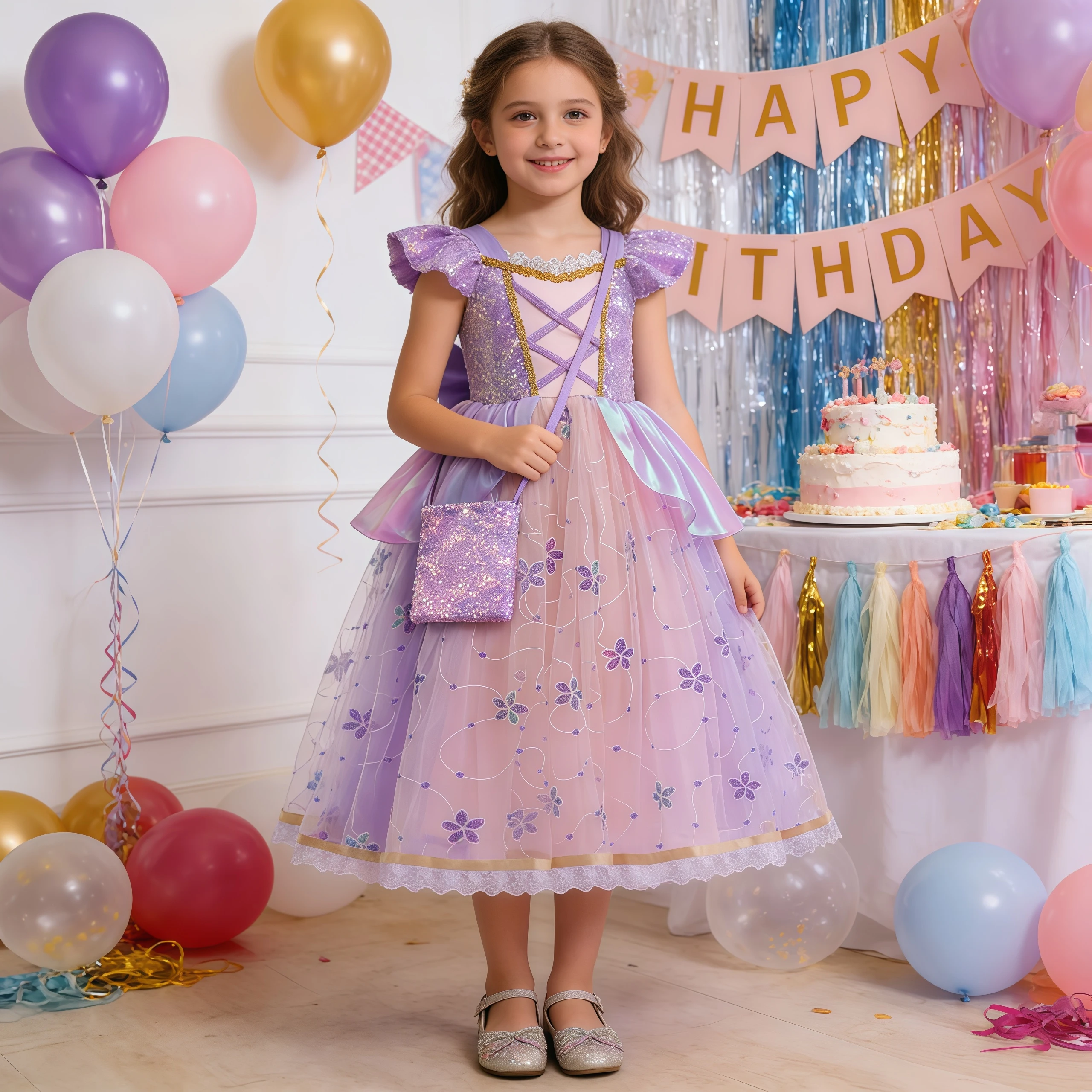 Summer Rapunzal Girls Sequins Princess Dress Cosplay Tangled Halloween Birthday Party Carnival Vestidos Kids Birthday Costume
Summer Rapunzal Girls Sequins Princess Dress Cosplay Tangled Halloween Birthday Party Carnival Vestidos Kids Birthday Costume