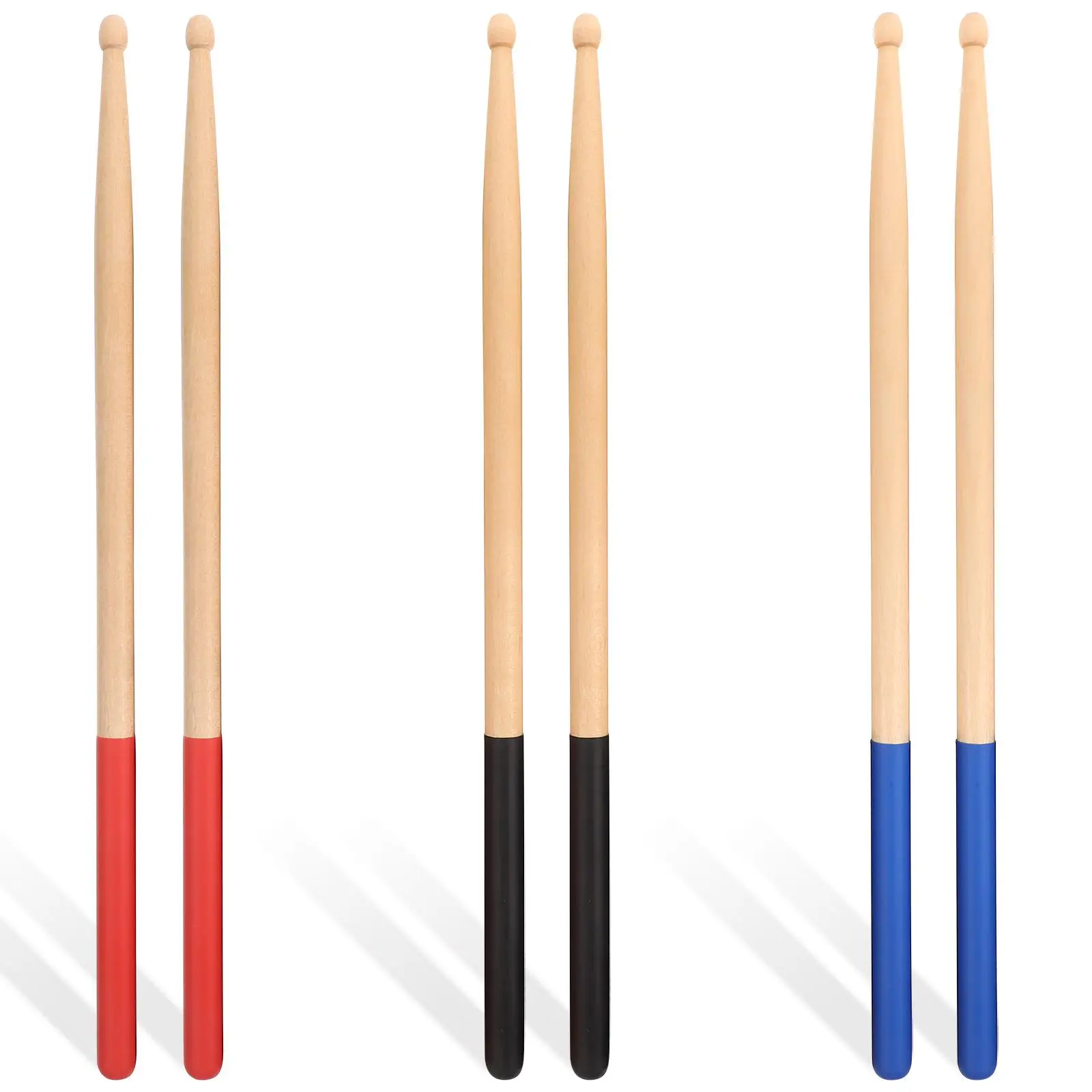 3 Pairs Anti-slip Drum Sticks Lightweight Portable Maple Wood Percussion Instrument Accessories 5A Size Teardrop Shaped For
3 Pairs Anti-slip Drum Sticks Lightweight Portable Maple Wood Percussion Instrument Accessories 5A Size Teardrop Shaped For