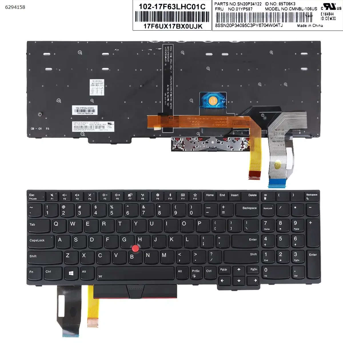 Клавиатура ноутбука США для IBM E580 в черной рамке с точечной ручкой и подсветкой
Клавиатура ноутбука США для IBM E580 в черной рамке с точечной ручкой и подсветкой