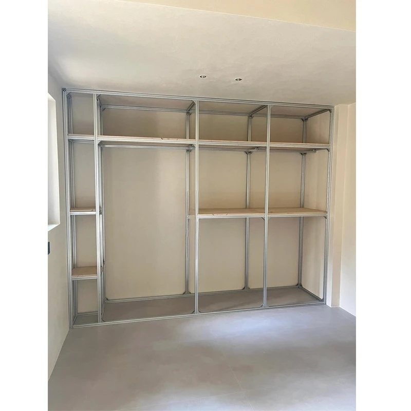 Industrial wind aluminum profile floor-to-ceiling frame, special base bracket for marine plate and layer frame
Industrial wind aluminum profile floor-to-ceiling frame, special base bracket for marine plate and layer frame