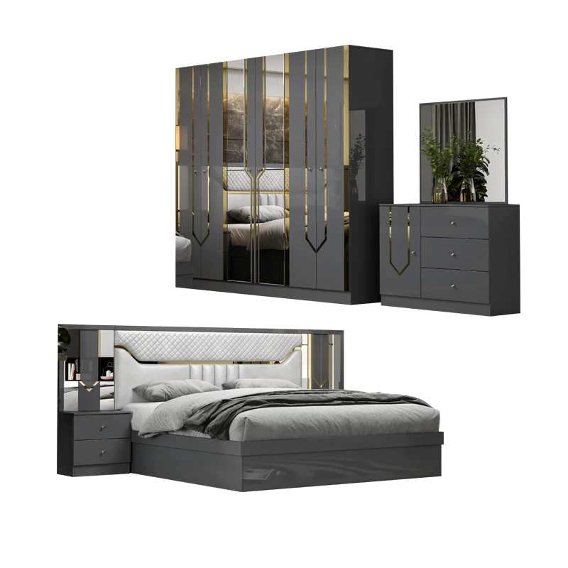 &Wholesale Cheap Luxury Wooden King Size Leather Bed Set Modern Queen Wood Frame Home Double Full Bedroom Sets Furniture
&Wholesale Cheap Luxury Wooden King Size Leather Bed Set Modern Queen Wood Frame Home Double Full Bedroom Sets Furniture